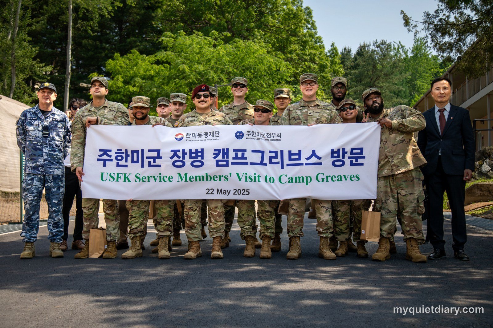 Descendants of the Sun: Filming Locations and Where to Watch USFK service members visiting Camp Greaves History Park in Paju — one of the real filming locations for Descendants of the Sun — during an organized 2025 visit program